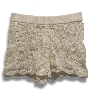 NWOT Shorts In Fine, Rib-Knit Fabric High Waist & Covered, Elasticized Waist S